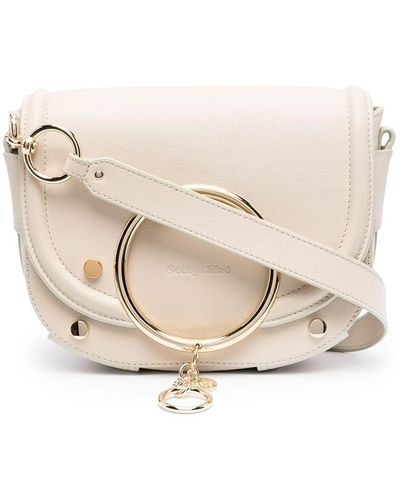 See By Chloé Small Leather Bracelet Bag - Natural