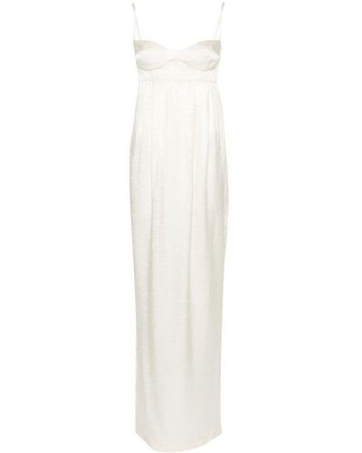 Anna October Bustier-Style Maxi Dress - White