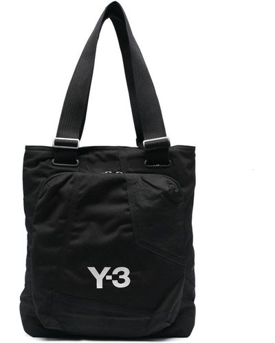 Y-3 Cl Logo-print Tote - Black