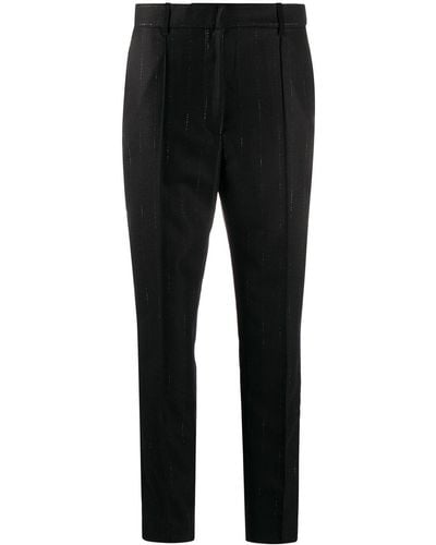 Ann Demeulemeester Low-Waist Tapered Trousers - Black