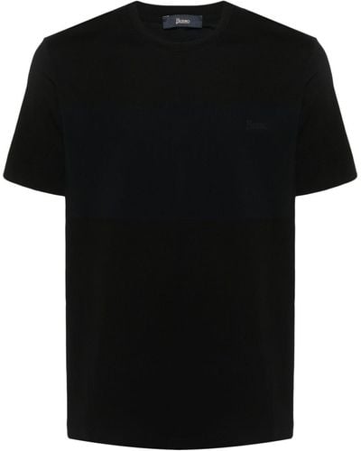 Herno Debossed-Logo T-Shirt - Black