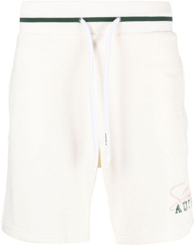 Autry Logo-Embroidered Track Shorts - White