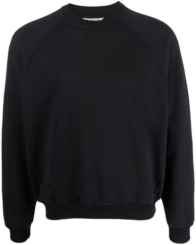 AURALEE Long-sleeve Cotton Sweater - Black