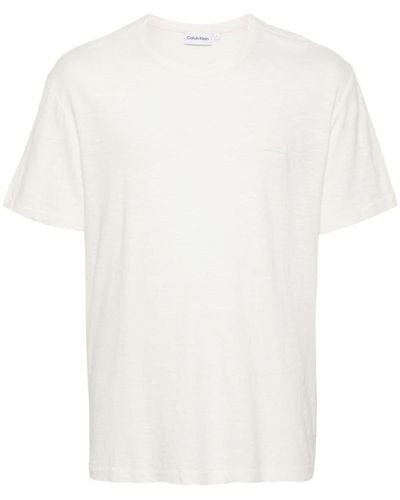 Calvin Klein Logo-Detail T-Shirt - White
