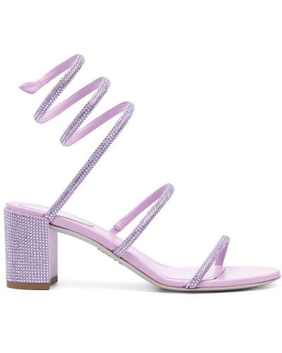 Rene Caovilla Cleo 60mm Sandals - Pink
