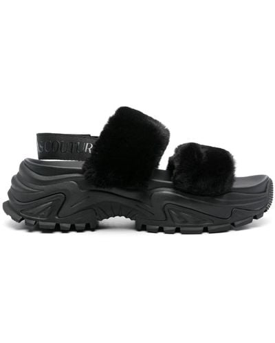 Versace Hiker Slingback Sandals - Black