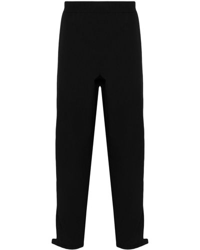 Calvin Klein Embroidered-Logo Track Trousers - Black