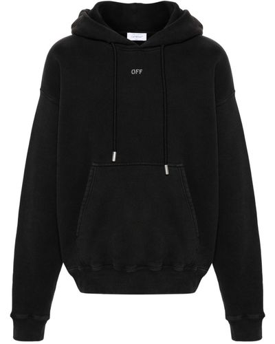 Off-White c/o Virgil Abloh Off- Stamp Mary Cotton Hoodie - Black