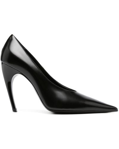 Nensi Dojaka 110Mm Leather Court Shoes - Black