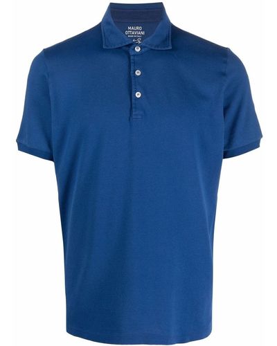 Mauro Ottaviani Short-Sleeved Polo Shirt - Blue