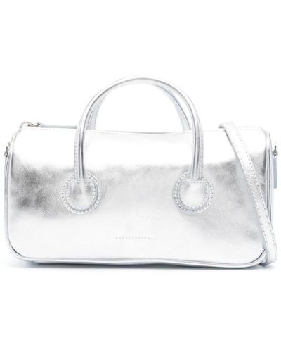 Marge Sherwood Small Zipper Tote Bag - White