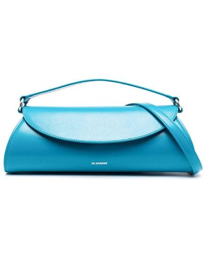 Jil Sander Cannolo Shoulder Bag - Blue