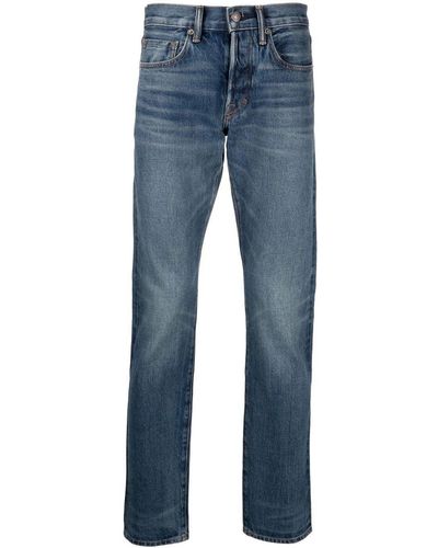 Tom Ford Low-rise Straight-leg Jeans - Blue
