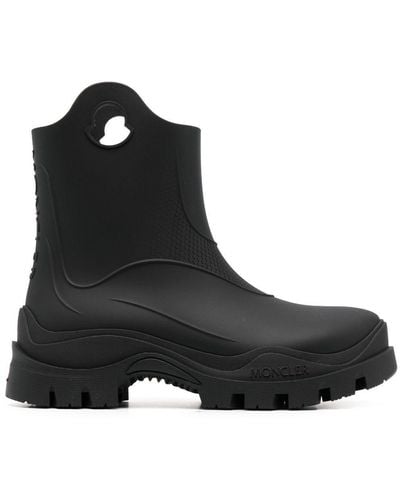 Moncler Misty Textured Rain Boots - Black