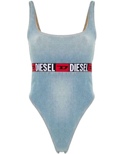 DIESEL De-Geny-Denim Bodysuit - Blue