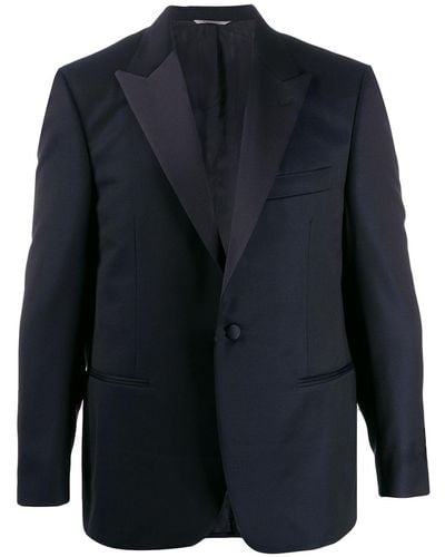 Canali Tailored Suit Jacket - Blue
