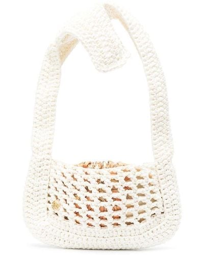 RECTO. Mini Crochet Tote Bag - White