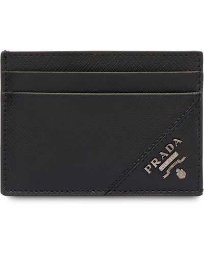 Prada Saffiano Card Holder - Black