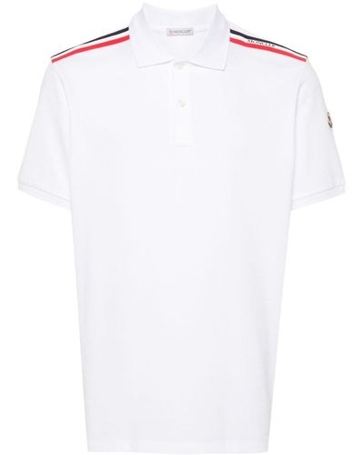 Moncler Rwb-Stripe Polo Shirt - White
