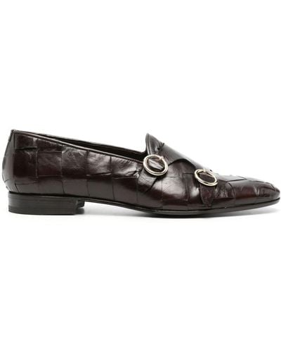 Lidfort Interwove Monk Shoes - Gray