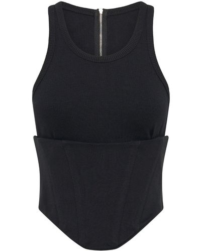 Dion Lee Float Corset-Style Top - Blue