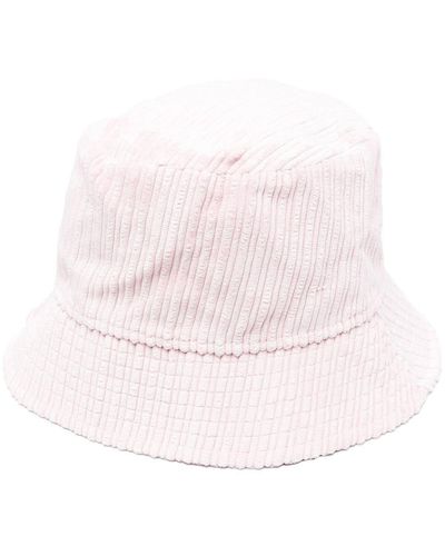 Isabel Marant Textured Stripe Bucket Hat - Pink