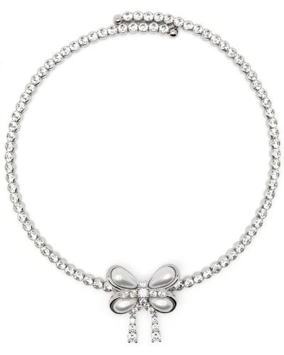 ShuShu/Tong Butterfly-Motif Choker Necklace - White