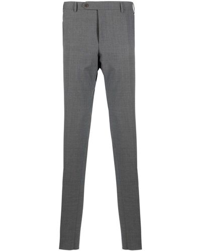 Canali Wool-Blend Tailored Trousers - Grey