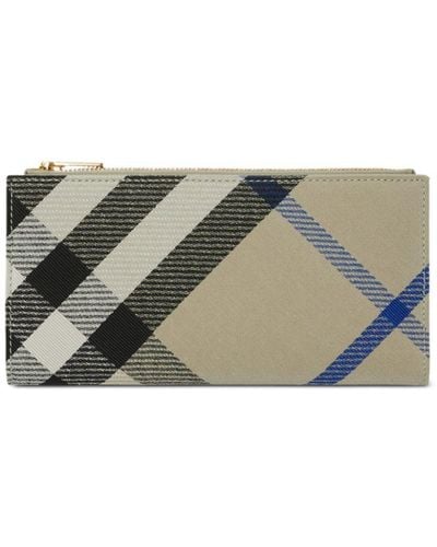 Burberry "Check" Bifold Wallet - Grey