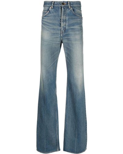 Saint Laurent 70's High Waist Jeans - Blue