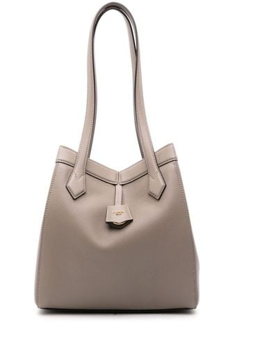 Fendi Origami Leather Shoulder Bag - Natural