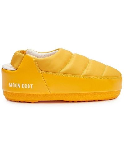 Moon Boot Evolution Padded Mules - Yellow