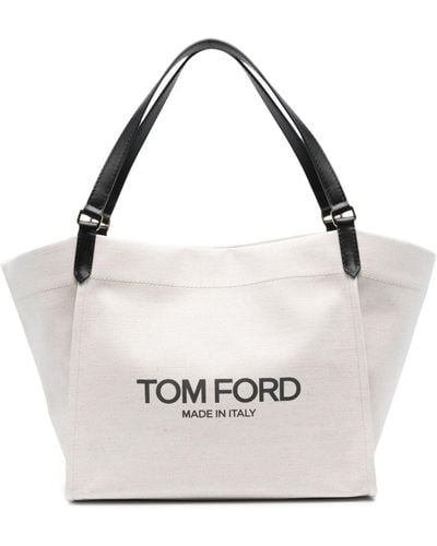 Tom Ford Medium Amalfi Tote Bag - White