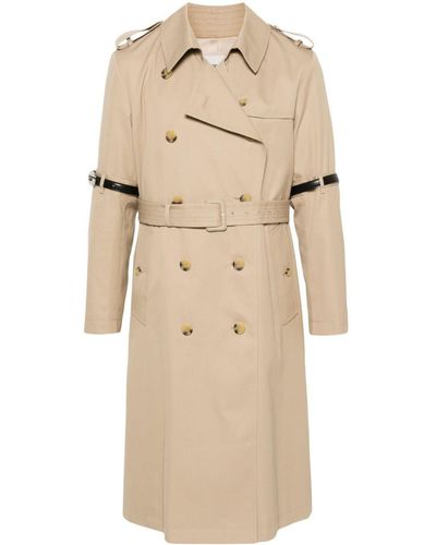 Coperni Double-Breasted Trench Coat - Natural