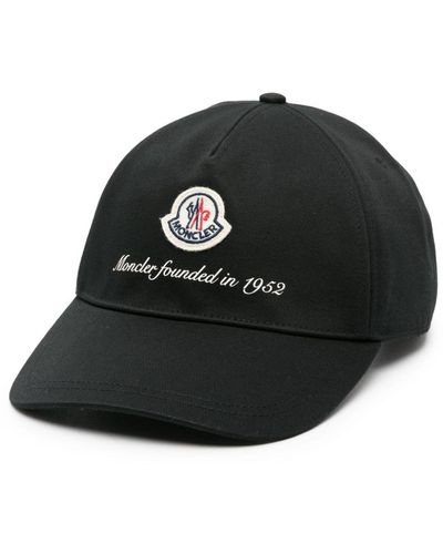 Moncler Logo-Patch Baseball Cap - Black