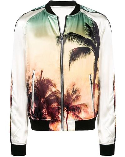 Balmain Palm Tree Bomber Jacket - Multicolor