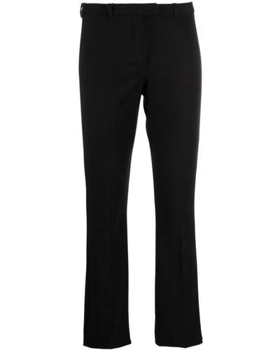 Max Mara Mid-Rise Cropped Pants - Black