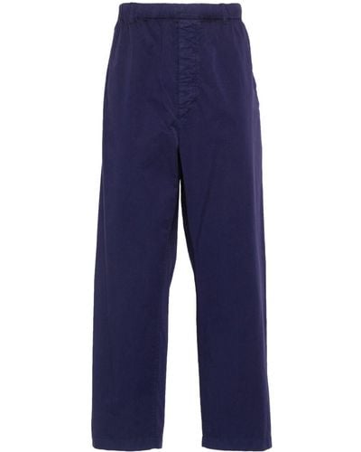 Lemaire Straight-leg Cotton Pants - Blue
