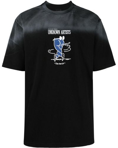PAS DE MER Artist Logo-Print T-Shirt - Black