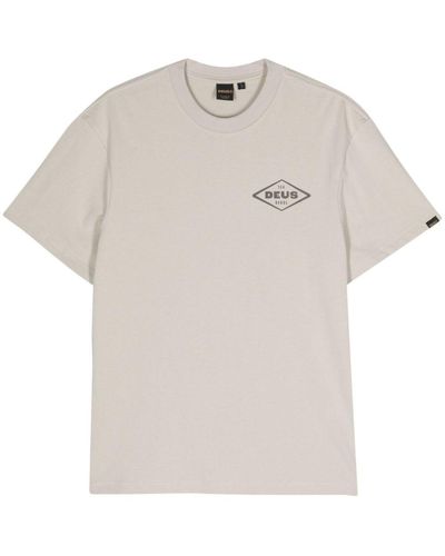 Deus Ex Machina Logo-Print Cotton T-Shirt - White