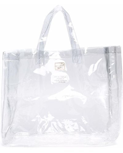 GALLERY DEPT. Logo-patch Transparent Tote Bag - White