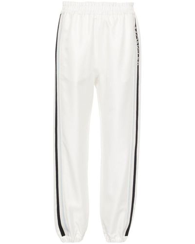 Moncler Logo-Embroidered Track Trousers - White