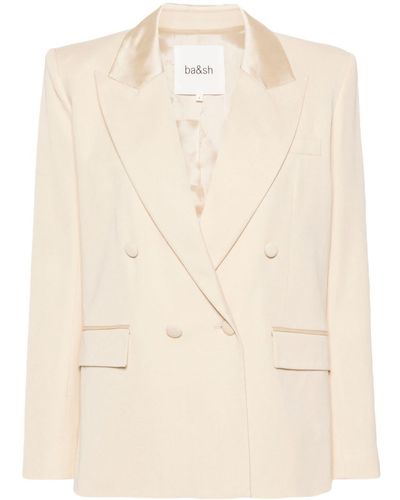 Ba&sh Grace Double-Breasted Blazer - Natural