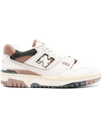 New Balance 550 Leather Sneakers - White