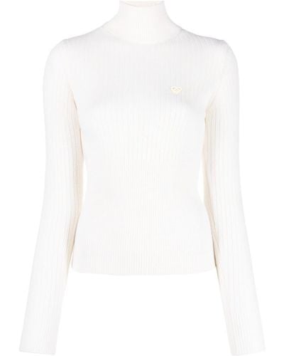 Casablancabrand Ribbed-Knit Wool Sweater - White