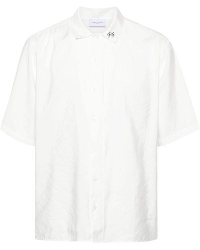 FAMILY FIRST Logo-Embroidered Shirt - White
