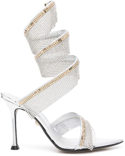 ALEVI 110Mm Open Toe Sandals - White