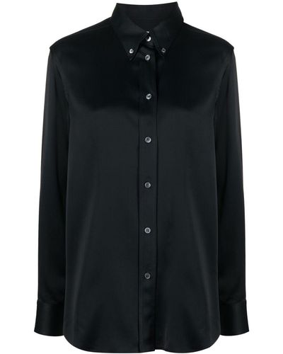 Studio Nicholson Loose-Fit Buttoned Shirt - Black