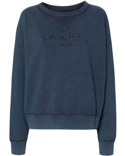 Maison Margiela Reverse Cotton Sweatshirt - Blue