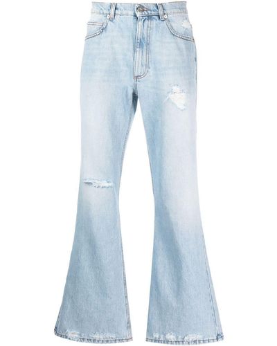 ERL Ripped Flared Jeans - Blue